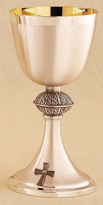 Silver Chalice With Scale Paten